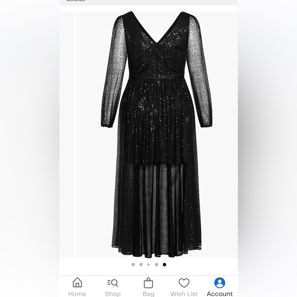 City Chic Luxe Starry Nights sequin maxi dress NWT - Picture 13 of 13